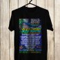 SKULL AND ROSES FESTIVAL LINEUP ON APRIL 2022 FRONT SIDE BLACK TEE SHIRT V02