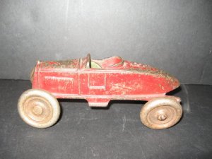 ANTIQUE HUBLEY CAST IRON RACE CAR  ARCADE KENTON