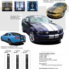 Ford Mustang 2010 2011 2012 "STAMPEDE" Racing and Rally Stripes Kit