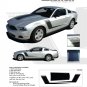 Ford Mustang 2010 2011 2012 "LAUNCH" Roush Style Side and Hood Stripes Kit