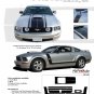 Ford Mustang 2005 2006 2007 2008 2009 "FASTBACK 2" BOSS Style Side and Hood Stripes Kit