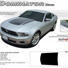 Ford Mustang 2010 2011 2012 "DOMINATOR HOOD" Hood Decal Graphic and Stripes Kit