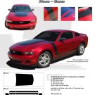 Ford Mustang 2010 2011 2012 "BOSS" Style Dominator Hood and Side Stripes Kit