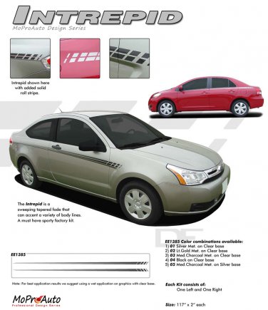 "INTREPID" 2008-2013 Ford Focus Vinyl Stripes Kit