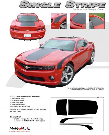SINGLE WIDE STRIPE : 2010 2011 2012 2013 2014 Chevy Camaro Factory OEM Style Rally Stripes Kit