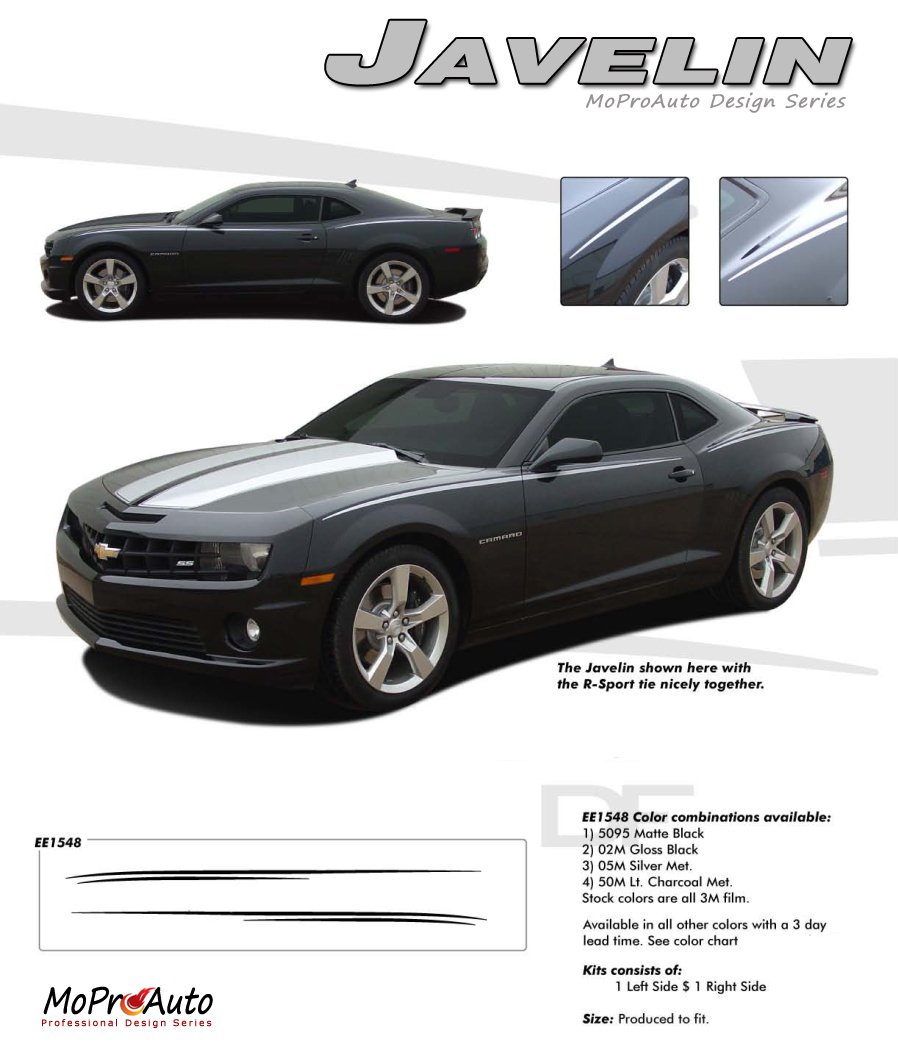 JAVELIN : 2010 2011 2012 2013 2014 Chevy Camaro Striping Kit