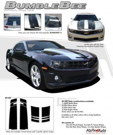 BUMBLEBEE : 2010 2011 2012 2013 2014 "OEM Style" Chevy Camaro Racing Stripes Kit