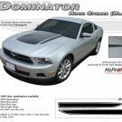 Ford Mustang 2010 2011 2012 "DOMINATOR HOOD SPEARS" Hood Decal Graphic and Stripes Kit