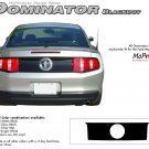 Ford Mustang 2010 2011 2012 "DOMINATOR BLACKOUT" Rear Trunk Decal Graphic and Stripes Kit