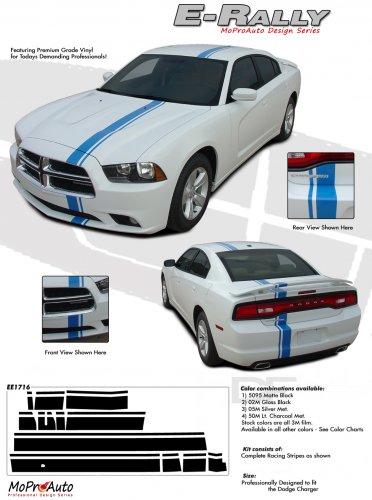 E-RALLY : Vinyl Graphics Kit for 2011 2012 2013 2014 Dodge Charger
