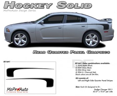 HOCKEY SOLID 1 : Vinyl Graphics Kit for 2011 2012 2013 2014 Dodge Charger