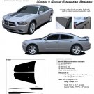 RECHARGE COMBO : Hood & Rear Quarter Stripes Graphics Kit for 2011 2012 2013 2014 Dodge Charger
