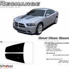 RECHARGE HOOD : Split Hood Decals Graphics Kit for 2011 2012 2013 2014 Dodge Charger