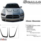 RECHARGE SCALLOP HOOD : Hood Decals Graphics Kit for 2011 2012 2013 2014 Dodge Charger