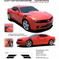 DOUBLE BAR : 2010 2011 2012 2013 2014 Chevy Camaro "LeMans" Style Hood Stripes