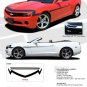 VINTAGE : 2010 2011 2012 2013 2014 Chevy Camaro '68 Style Hood and Fender Vinyl Graphic Stripes