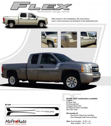 FLEX : Vinyl Graphics Kit for Chevy Silverado or GMC Sierra