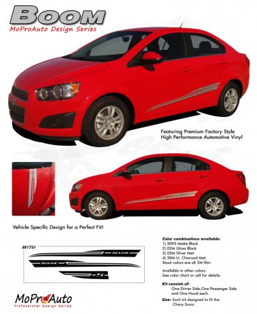 BOOM : Chevy Sonic 2012 2013 2014 Vinyl Graphics and Decals