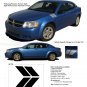 AVENGED DOUBLE BAR : Hash Style Vinyl Graphics Kit for 2008 2009 2010 2011 2012 2013 Dodge Avenger