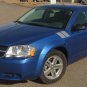 AVENGED DOUBLE BAR : Hash Style Vinyl Graphics Kit for 2008 2009 2010 2011 2012 2013 Dodge Avenger