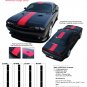 FINISH LINE : Wide Center Vinyl Racing Stripes Graphics Kit fits 2011 2012 2013 Dodge Challenger