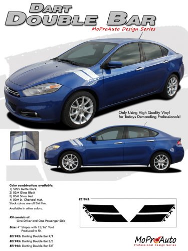 2013-2014 DART DOUBLE BAR : Fender Hash Stripes for Dodge Dart