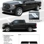 RAM DOUBLE BAR : 2009 2010 2011 2012 2013 Dodge Ram Hood Hash Marks Vinyl Graphics Kit