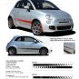 SE 5 ROCKER STROBES : 2011 2012 2013 Fiat 500 Vinyl Graphics Kit