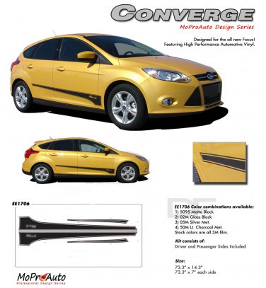 CONVERGE : 2012 2013 Ford Focus Vinyl Graphics Kit