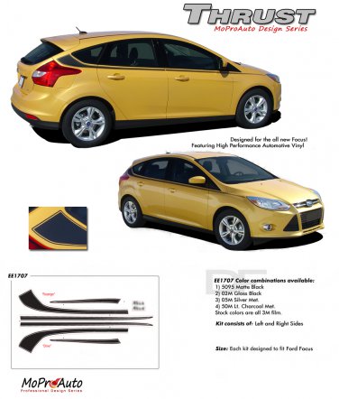 THRUST : 2012 2013 Ford Focus Vinyl Graphics Kit