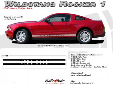 Mustang WILDSTANG ROCKER 1 : 2005-2014 Ford Mustang Rocker Panel Stripes
