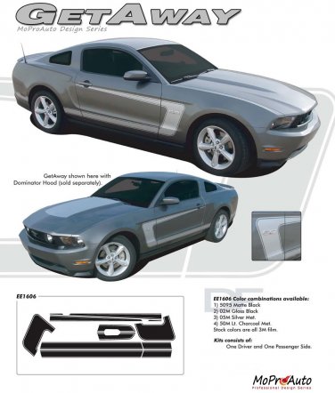 Mustang GETAWAY : 2010-2013 Ford Mustang Vinyl Graphics Kit