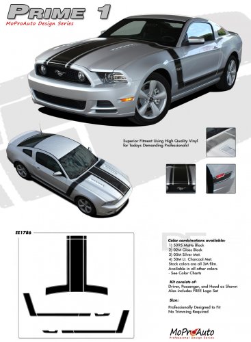 PRIME 1 : 2013-2014 Ford Mustang "BOSS 302" Style Vinyl Graphics Kit