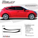 RELAY  : Vinyl Graphics Kit Engineered to fit the 2011 2012 2013 Hyundai Veloster