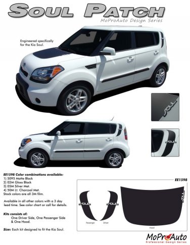 SOUL PATCH : Vinyl Graphics Kit for 2010 2011 2012 2013 KIA Soul