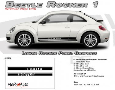 BEETLE ROCKER 1 : Lower Rocker Panel Vinyl Graphics Kit for 1998-2013 Volkswagen Beetle