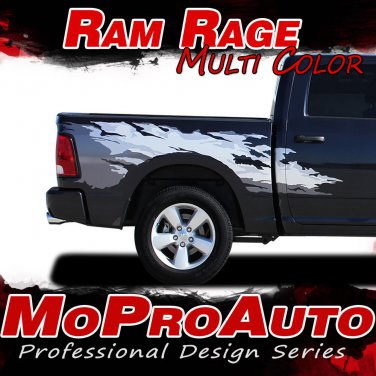 2014 Dodge Ram RAGE Multi-Color Truck Bed 3M Vinyl Graphics Decals Stripes M26