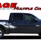 2009-2018 Dodge Ram RAGE Multi-Color Truck Bed 3M Vinyl Graphics Decals Stripes