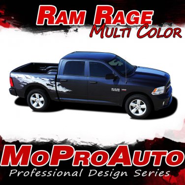 2011 Dodge Ram RAGE Multi-Color Truck Bed 3M Vinyl Graphics Decals Stripes M25