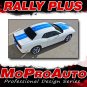 2017 Challenger RALLY PLUS Racing Stripe 3M Vinyl Graphic Wing Hood Decal 304