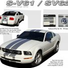SV-6 Complete 10" Racing Rally Stripes Decals Graphics fits 2005-2009 Mustang V6
