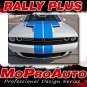 2016 2017 2018 Challenger RALLY PLUS Racing Stripe 3M Vinyl Graphic Hood Decal