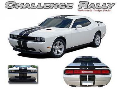 Rally Racing Stripe 10 in Hood 3M Decal Graphic 11 12 2013 2014 Dodge Challenger