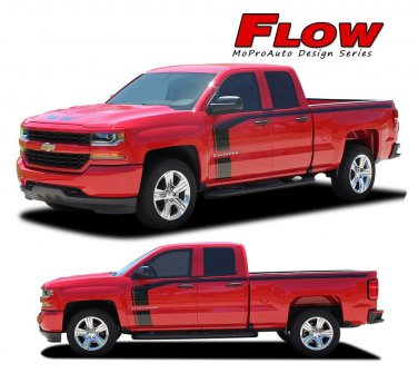 2016-2018 Silverado Special Ed Rally Hood Door Bed Vinyl Graphic Decal Stripes