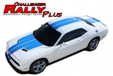 2018 2017 2016 2015 Challenger RALLY+ Racing Stripes Vinyl Graphic Hood Decal