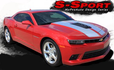 S-Sport Hood SS Racing Stripe Hood Decal Graphic 3M Vinyl Chevy Camaro 2014-2015