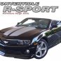 R-Sport Convertible 3M Factory Hood Trunk Spoiler Stripe Decal 2011-2013 Camaro