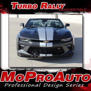 2018 2017 Chevy Camaro TURBO RALLY CONVERTIBLE Racing Stripes 3M Vinyl Graphic