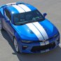2016-2018 Chevy Camaro Dual Racing TURBO RALLY Stripes Vinyl Graphic Decal RS