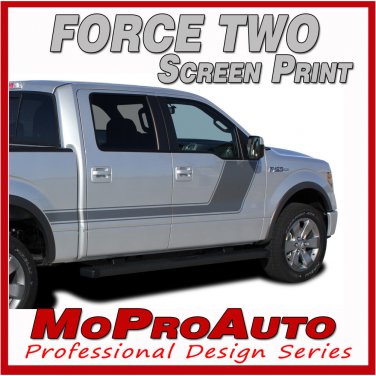 2011 F-150 FORCE TWO Screen Print Side Hockey Decals Stripes Vinyl Graphics 64X